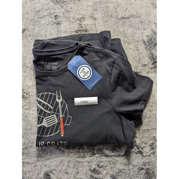 Life Is Good Short Sleeve Shirt Women's Size XXL Gray - Picture 11 of 11